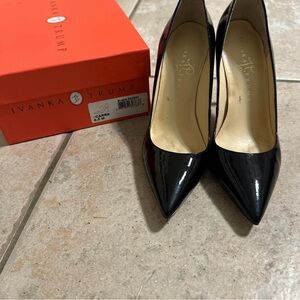 Ivanka Trump Black Patent Leather Heels